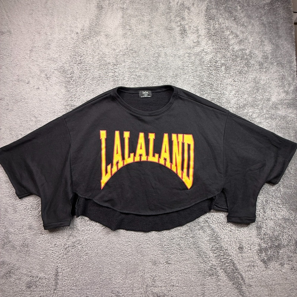 Dressed In Lala Your Dad's Vintage Sweatshirt (But Better) in Black Lalaland S/M